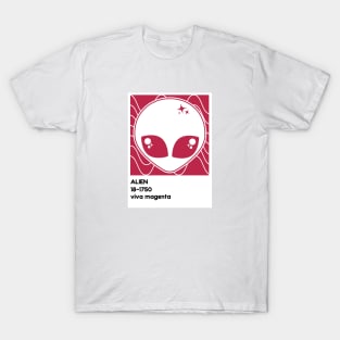 Kawaii Alien Viva Magenta T-Shirt